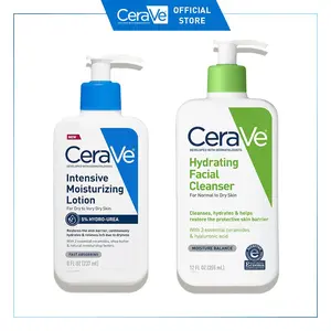 CeraVe Winter Skincare Duo: CeraVe Hydrating Facial Cleanser (Normal to Dry Skin) & NEW Intensive Moisturizing Body Lotion Dry to Very Dry Skin + 5% Hydro-Urea)