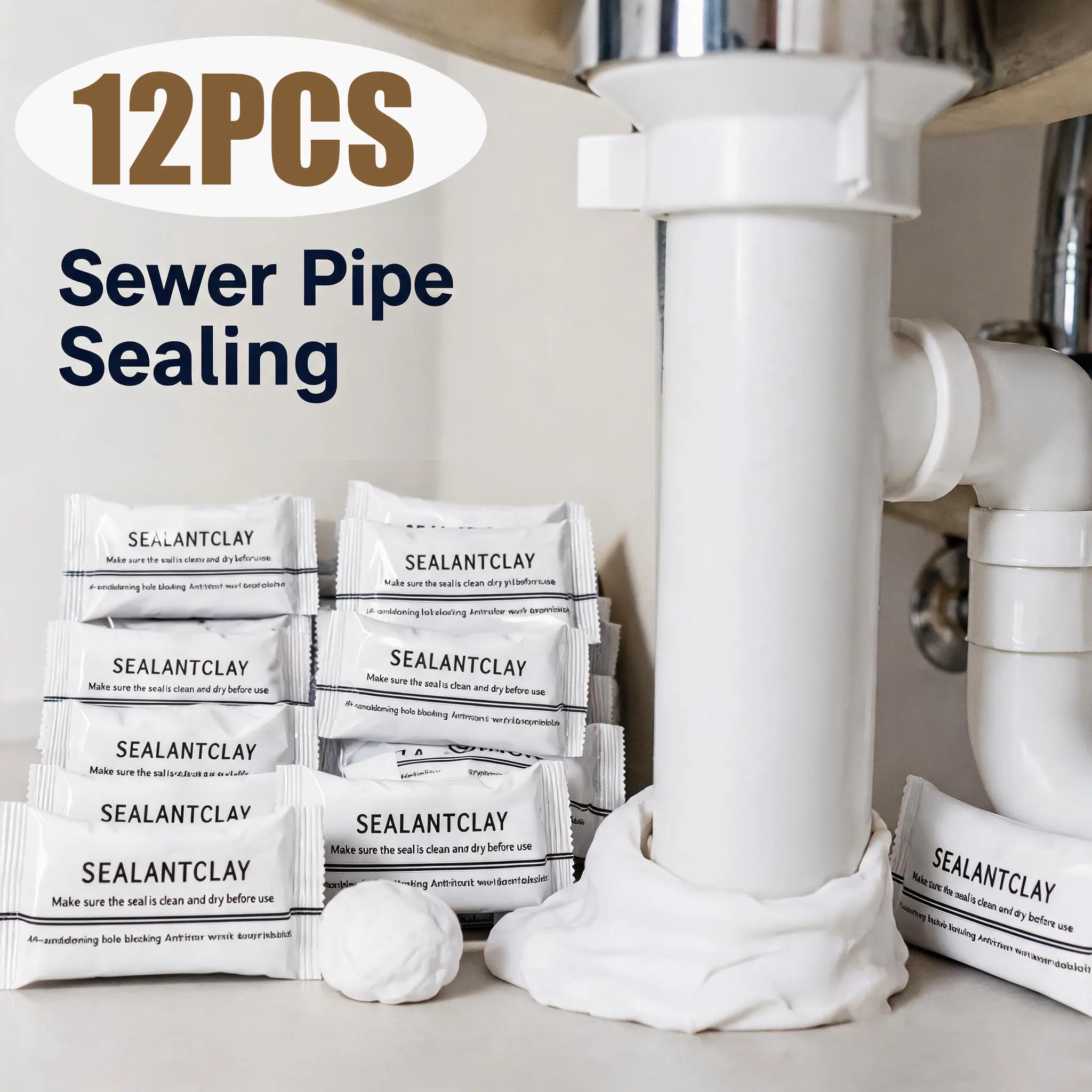 Reusable Mud Wall Hole Filler, Waterproof Anti-Pest Sealant Mastic, Multi-Use Adhesive for Wall Surfaces, Air Conditioning Holes & Drain Pipe Sealing