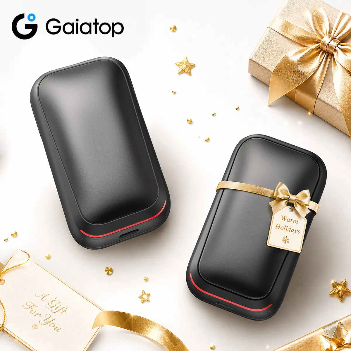 [10400mAh Turbo] GAIATOP Hand Warmer, 13H Long-Lasting Warmth, 3s Fast Heat Rechargeable Heater, Practical Outdoor Gift
