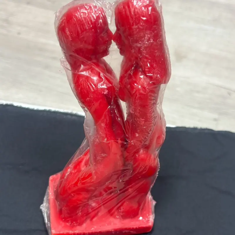 Red Face-to-Face Relationship Candles, Designed to Strengthen Bond Between 2 People Decor Ornaments Decoration