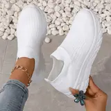 Women's Ultra-Light Sport Casual Shoes, Fashionable Breathable Mesh Slip-On Sneakers, Comfortable Walking Running Shoes, Travel Shoes, Lightweight Sneakers