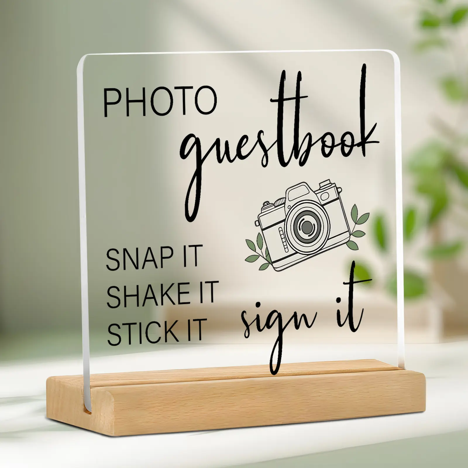 Acrylic Wedding Guest Book Table Sign, Decorative Reception Decor for Weddings, Stylish Wedding Table Accessories, Acrylic Plaque Sign, Home Decor Products, Acrylic Signage Plaque
