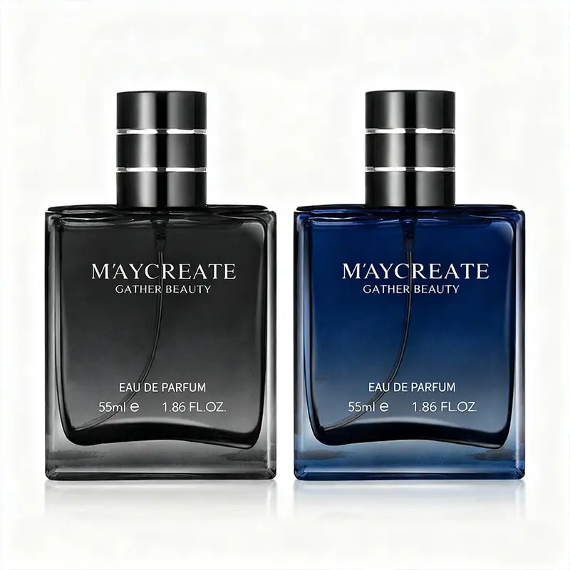 M'AYCREATE Men's Eau De Toilette 55ml Azure Sea Salt Freshness Knight Woodsy Deep Scent Long Lasting Marine Classic Fragrance with Lemon Cedarwood Notes Ideal for Spring Summer Outings