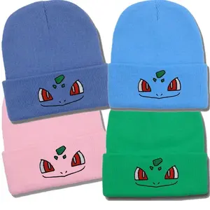 Bulbasaur Anime Beanie Hat, Winter Hats, Fall Hats, Unisex Adult, Gifts for Her, Gifts for Him, Kids, Knitwear, Menswear, Women's Clothing Accessories