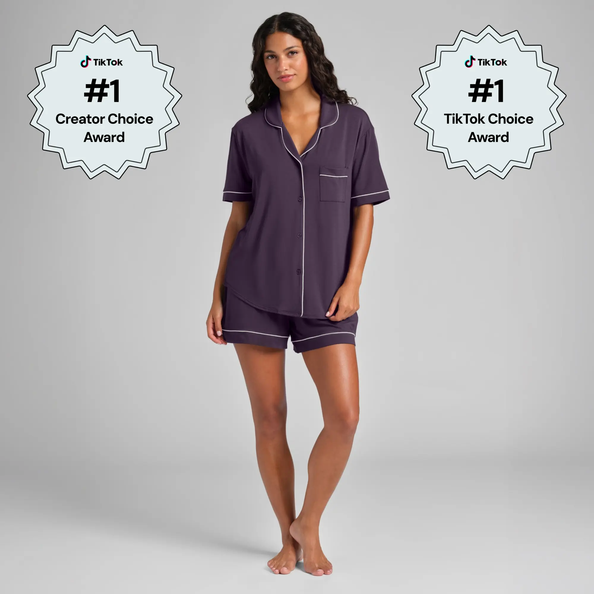 Comfrt | Luna Lounge Short Sleeve PJ Set | Jersey Knit Short Sleeve Matching Pajama Set Comfrt | Luna Lounge Short Sleeve PJ Set | Jersey Knit Short Sleeve Matching Pajama Set