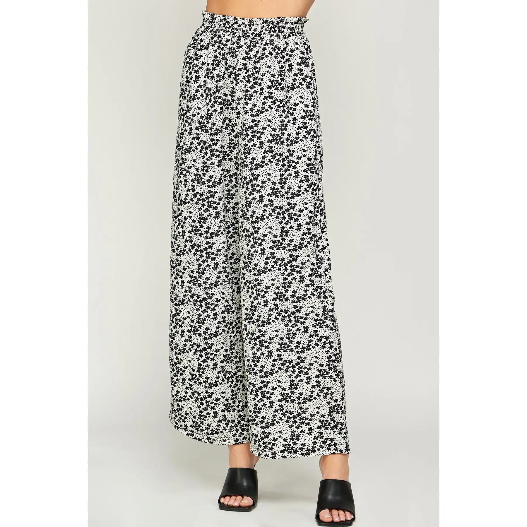 Women's Printed Rayon Pull-On Full Pants - GSP1117