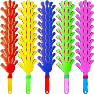 15pcs Hand Clappers Plastic Noise Makers Party Favors Game Accessories Clapping Hands Noisemakers for Sporting Events Unisex Fun Lively Atmosphere Gifts Inflatable Christmas Tree