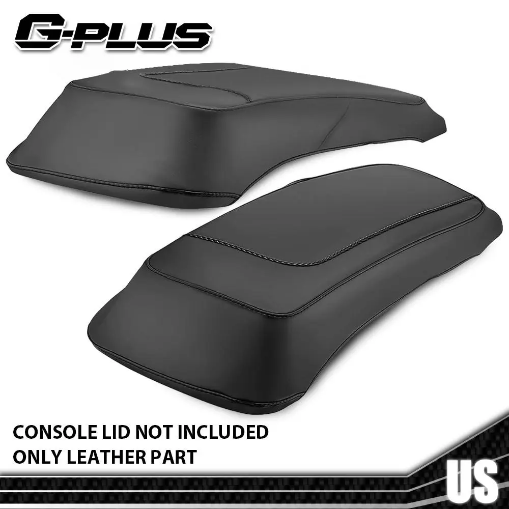 G-PLUS Upgraded Plain Hard Saddlebag Speaker Lid Covers with PU Leather & Scuff-Guard Felt, Motorcycle Accessories that Prevents Wear, New Unused, Compatible with Harley Davidson Touring 1993-2013 Automotive Parts