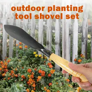 2 Counts Rust Resistant Hand Shovel Tool, Lightweight Gardening Hand Tools Shovels, Excellent hand shovel implement for gardening, removing weeds, transplanting and digging., Pointed Tip and Flat Tip