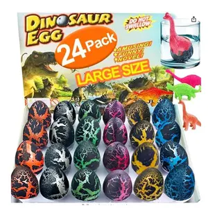 24PCS Water-Activated Dinosaur Eggs – Hatching Grow-in-Water Dino Toys, Easter Basket Stuffers, Party Favors, Classroom Prizes, Easter Gift