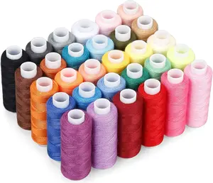 Threads Kits 30 Assorted Colors Polyester 250 Yards Per Spools for Hand Sewing & Embroidery High-Quality Durable Material Perfect for DIY Projects