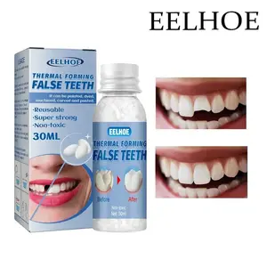 temporary tooth replacement kit, mouldable dentures for instant and confident smiles, with tools, denture