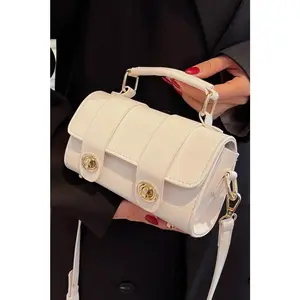 Beige Gold Crossbody Mini Purse