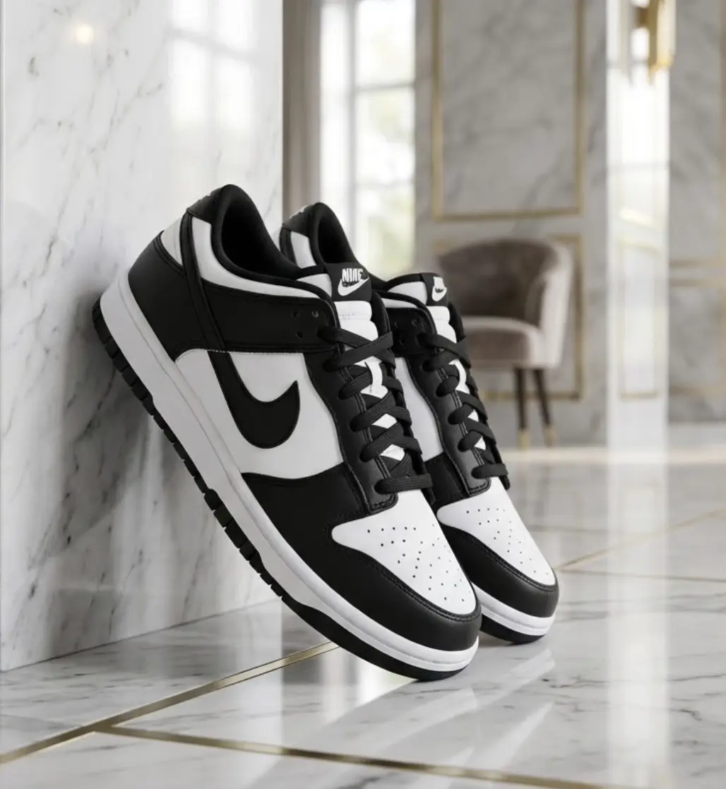 Nike Dunk Low Retro White Black Panda CW1590-100 GS Womens Fashion Sneakers New