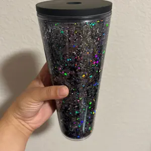 Black Glitter SnoGlobe 40oz