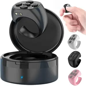 Fingertip Wireless Bluetooth Remote Control, Scrolling Ring Remote Control for TikTok, Phone Bluetooth Scroller Remote, Rechargeable Fingertip Camera Remote Scroll Ring for iOS/Android Portable Charging Device Smartphone