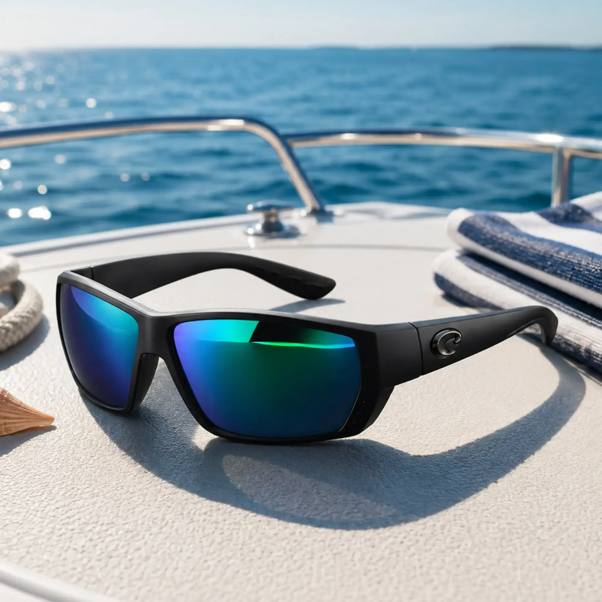 Costa Del Mar 580G Sunglasses Fantail Mens Polarized Sunglasses, UV Protection for Fishing, Boating & Beach