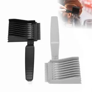 3 PCS Fade Comb Tool for Men Haircut Gradient Hair Comb Compatible with All Clipper Blending Combs Barber Accessories for Fades with Comfortable Triangular Handle & Fixed Gradient Comb