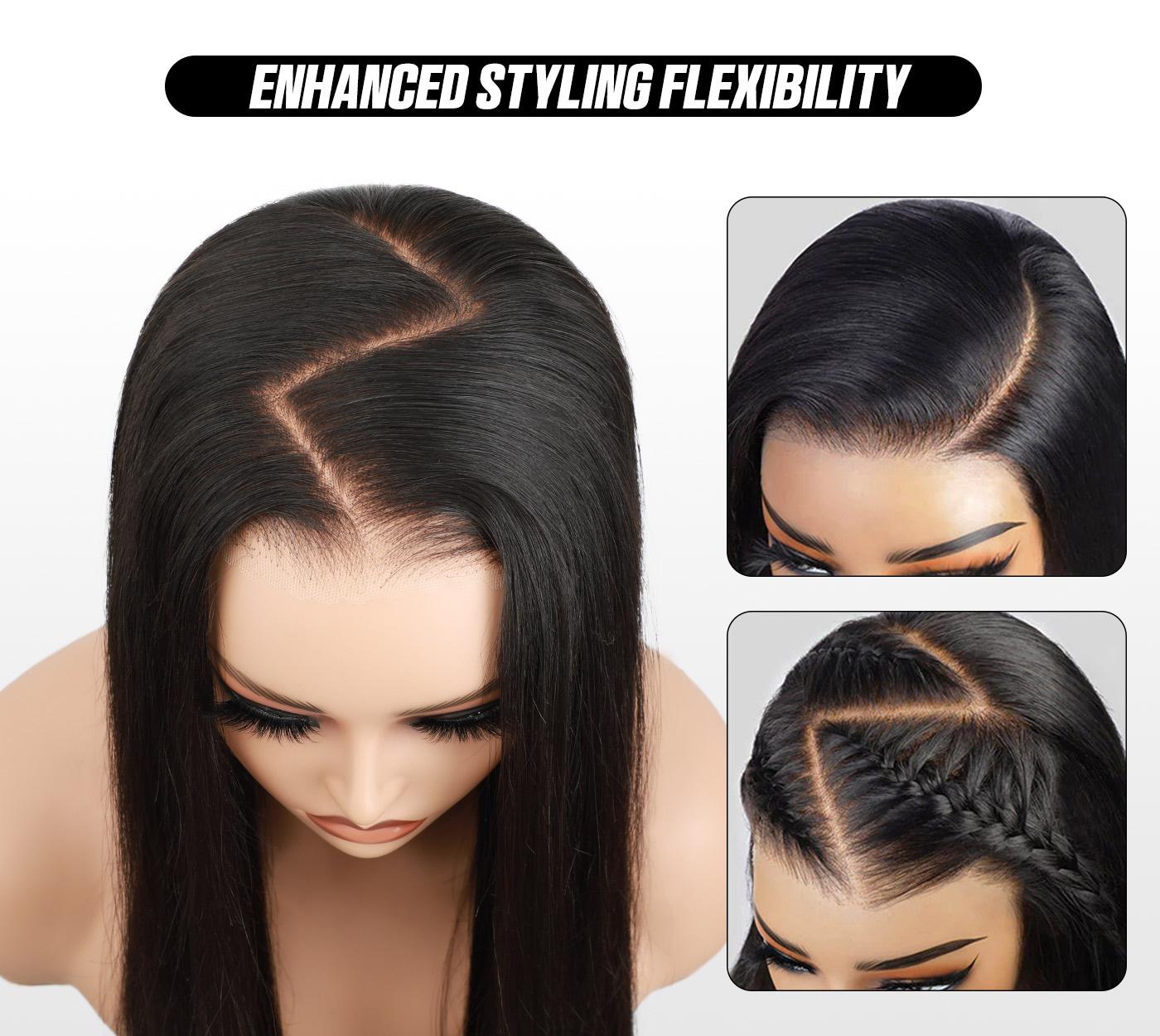 OQ HAIR 13x6 Loose Wave Lace Frontal Human Hair Wigs Pre Plucked Natural Hairline With Baby Hair 7x5 Glueless Wear Go Wigs Loose Deep Wave Human Hair Wigs Pre-Everything For Women