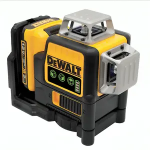 [New Deal] DEWALT 12V MAX 3x360 Green Beam Laser Level - 3-Way 360° Self-Leveling Tool for Construction Framing Layout & DIY High Visibility Rechargeable Precision Measuring Laser.