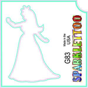 212 MAIN Ruby Red Paint G83-2 2-Ply Princess Design Glitter Tattoo Stencils, Pack of 100, Easy Apply Stencils for Kids (Costume & Accessory Use), Stencil