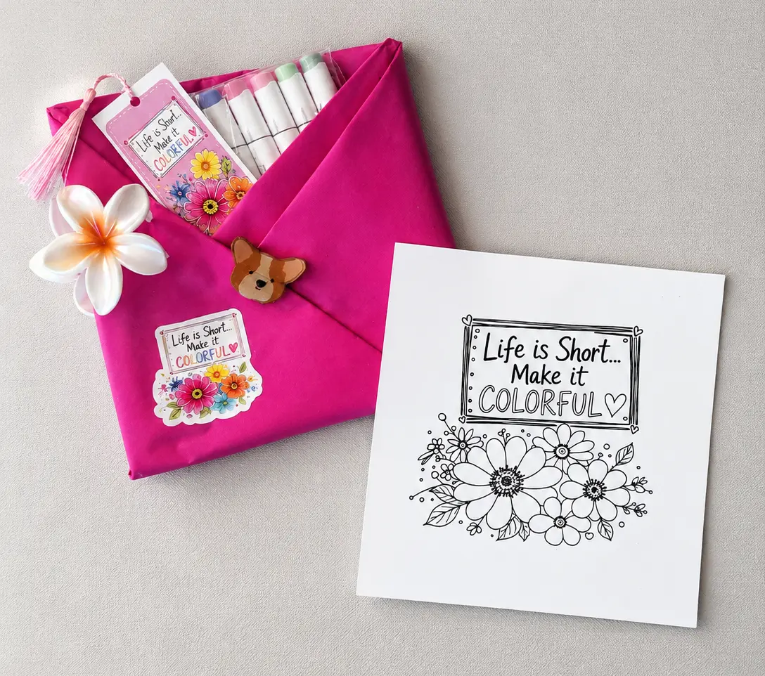 Blind date with a coloring book package *Chosen at Random