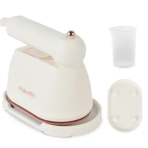 Pukomc 1050W Handheld Steamer – Instant Heat, Dual Steam Vents & Swivel Handle for Easy Ironing, Portable & Lightweight Design