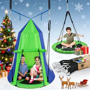 trapeze，Hanging Tree Swing Tent Waterproof Backyard Hammock Chair Max Capacity 600lbs Detachable Play Tent Swing Play House Castle Nest Pod Indoor Outdoor Bedroom Ceiling Hanging Tent Camping Tree House  ，kids stuff for boys
