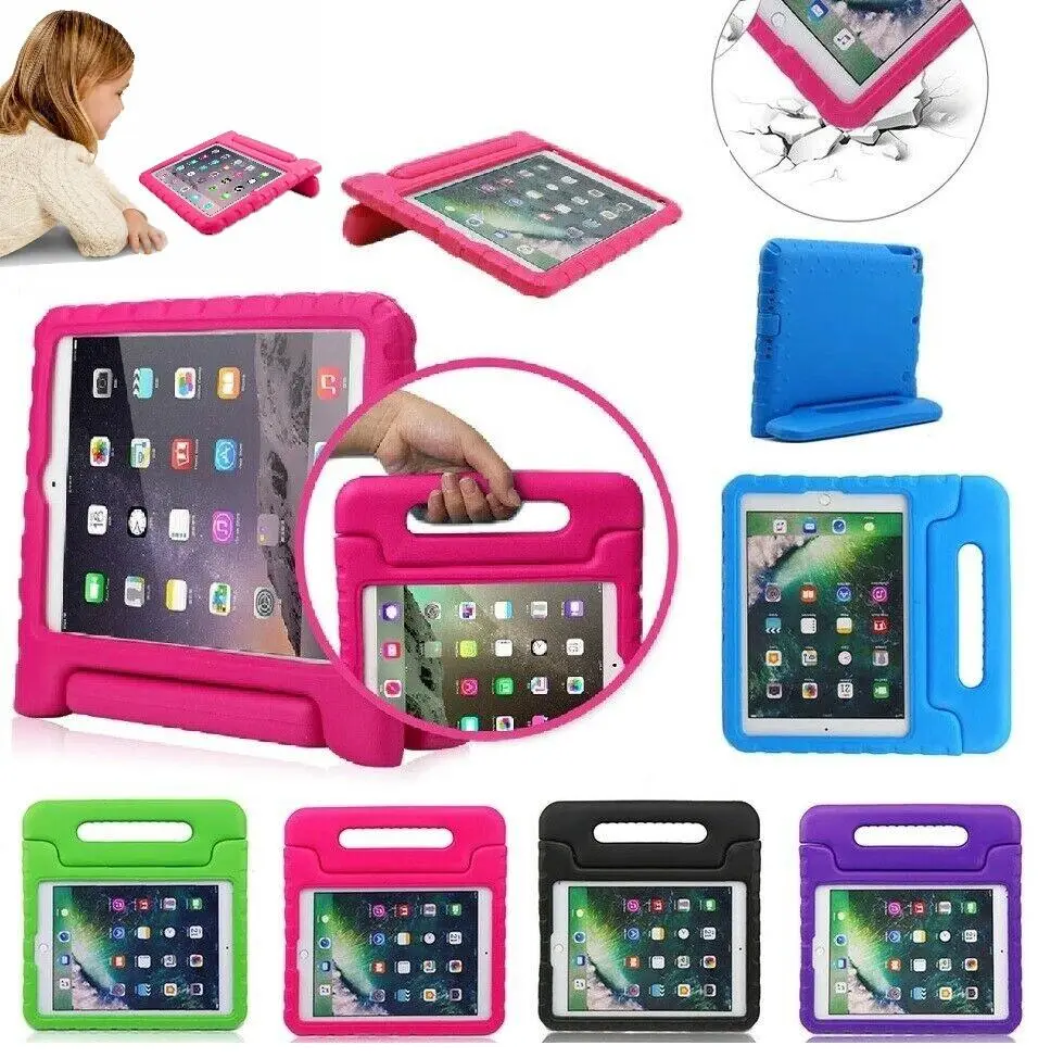 EVA Foam iPad Sleeve with Handheld Handle - Shockproof, Drop-Proof, Durable Cover for iPad Mini 1-6, Port Accessible, Kids-Focused Tablet Accessory for Grownups