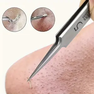 1pc Stainless Steel Extractor Tool for Blackheads, Whiteheads and Acne, Suitable for All Skin Types, Fragrance-Free Beauty Instrument