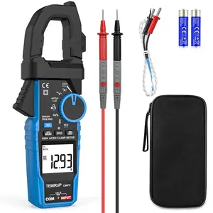 Inrush Clamp Meter Multimeter, T-RMS 6000 Counts 600A Amp Volt Meter with VFD,LOZ Mode; Measures NCV AC/DC Voltage Temperature Resistance Capacitance Continuity