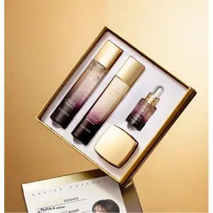 Caviar Peptide 4pcs Skincare Set, Premium Brightening Repair, Glow, Luxury Holiday Gift