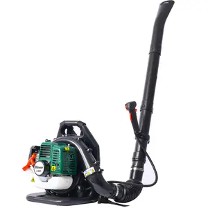 63CC 3HP 2 Stroke Backpack Gas Powered Leaf Blower, High Strength Snow Blower, Grass Lawn Blower Air Cooling Gasoline Backpack Grass Blower with Single-Cylinder Air-Cooled for Gutter,Garden,Yard Ora