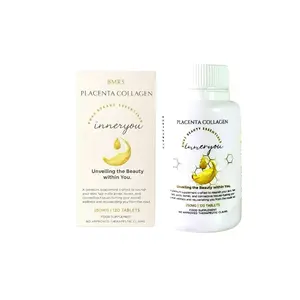 BMRS Beauty Essentials Inner You Placenta Collagen Food Supplement 250mg 120 Tablets for Skin Hair Nails Joints