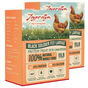Joyprotyn 20LB Black Soldier Fly Larvae Non-GMO 43% Protein 6% Calcium Dry Food for Chickens High Calcium for Strong Eggshells & Healthy Growth 85X More Than Mealworms Eco-Friendly Natural Whole Food #DealsForYouDays