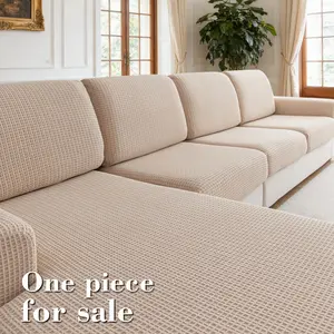1pc Elastic Sofa Seat Cover, Modern Anti-Slip Design, Universal Fit for L-Shaped and 1-4 Seater Sofas, Living Room Protection, Elastic Sofa Slipcover