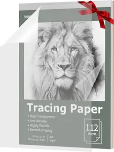 8.5" x 11" 112 Sheets Transparent Vellum Tracing Paper 25lb/41gsm, Translucent for Sketching Drawing Overlays, Christmas Birthday Gifts for Adults Teens