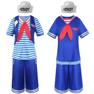 Halloween cosplay costume Stranger Things ice cream shop staff cosplay uniform