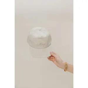 BEIGE MOM BASEBALL CAP