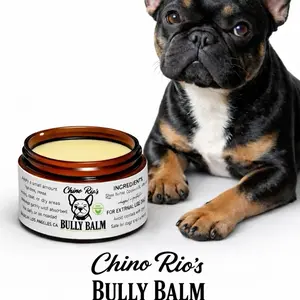 Chino Rio’s Bully Balm – with Organic Shea Butter Paw, Nose & Coat Balm for Dogs (Safe for Humans) for itchy,dry skin Unscented Original