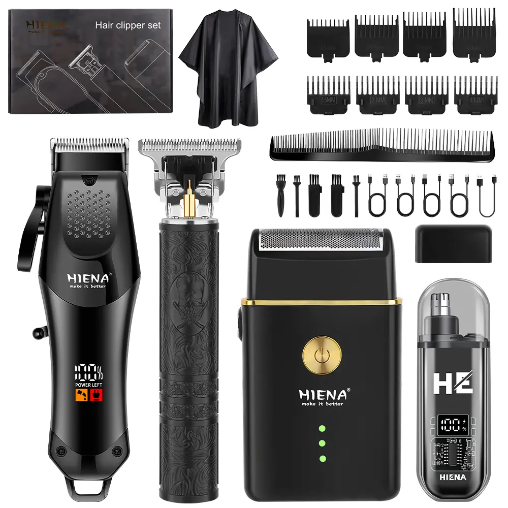 #10 Men's Hair Clipper Kit for Home Use, Hair Care Tool with USB Charging, Ergo Grip, Cutting Shave Functions for Superior User Experience