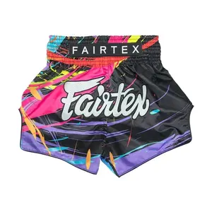 BS1934 World Music Black New Muay Thai Boxing Shorts