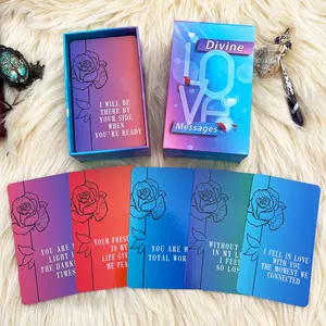Divine Lovers Oracle Cards,64 Love Tarot Cards, Twin Flame Oracle Deck, oracle cards decks with meanings on them,Explore Intimate topics Meet Your Needs for Love and Being Loved,Twin Flames Oracle Cards,Divine Lovers Cards