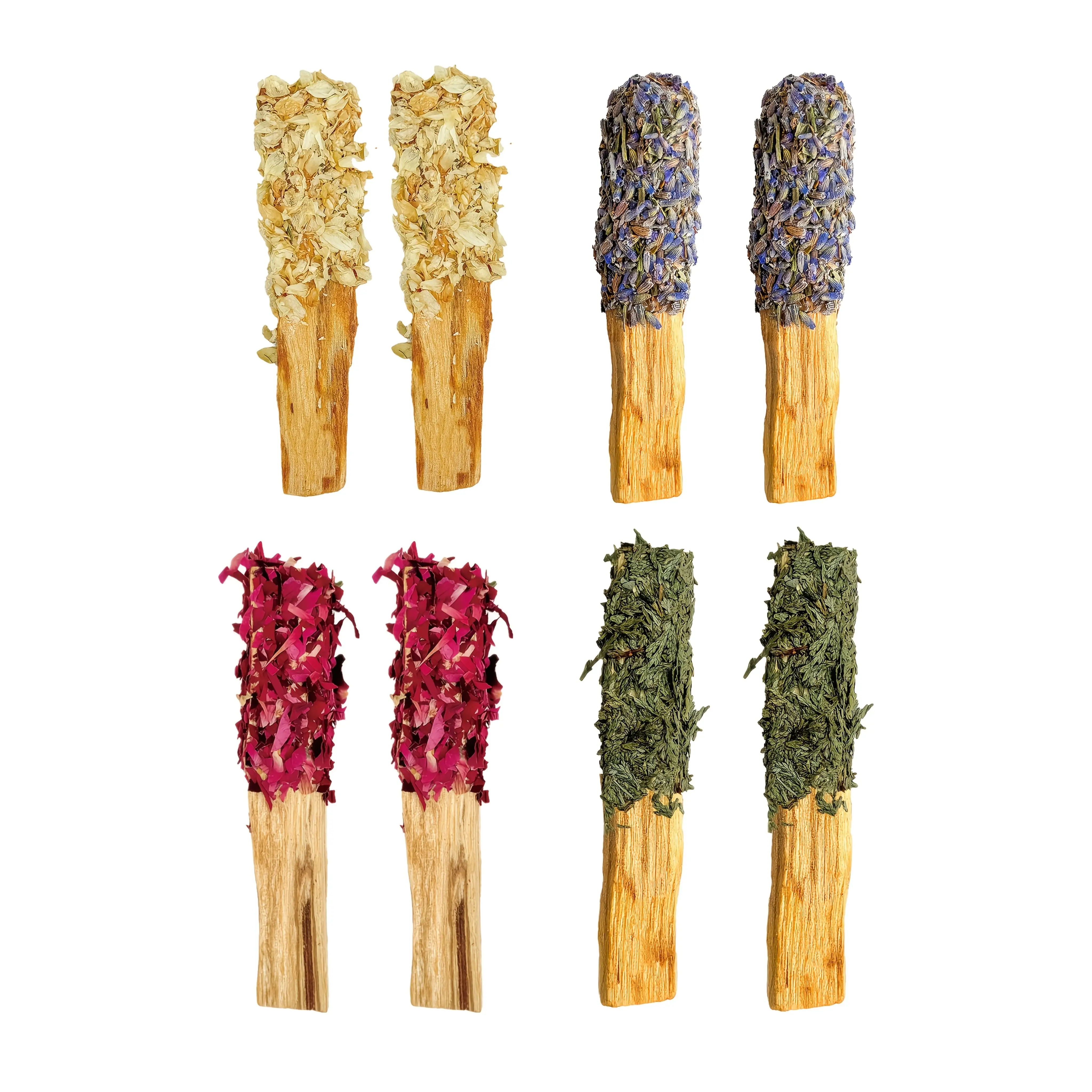 8-pack 4-inch palo santo sacred wood incense sticks, handmade multi-scent palo santo smudge incense for space cleansing ritual spell supplies, suitable for birthdays, housewarming, spiritual festivals, ideal for spiritual practitioners, witches, wiccan