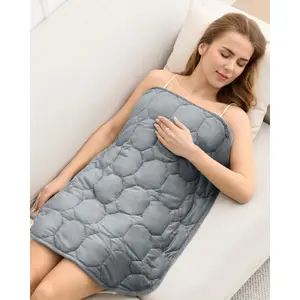 Weighted Lap Blanket 7lbs, Cozy Luxury Crystal Weighted Blanket for Adults, Small Weighted Blanket for Relaxation, Sleeping, Travel, Grey, 29" x 24" : Home & Kitchen