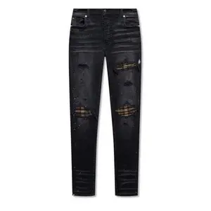 Amiri MX1 Black Brown Plaid