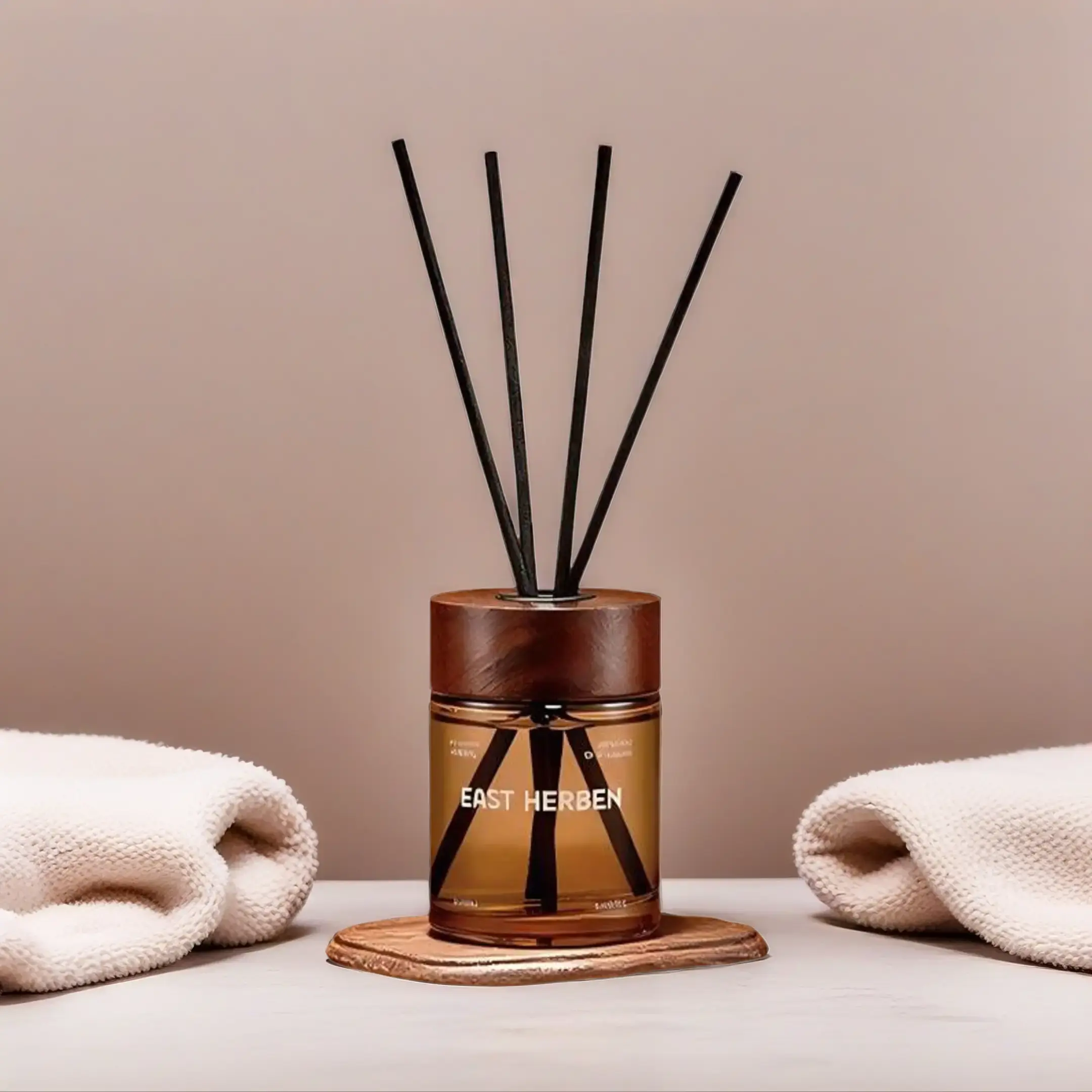 150ml Luxury Reed Aromatherapy Diffuser Bottle - Large Capacity Daily Floral Cedar Rose Fragrance Oil, Odor Eliminator Air Freshener for Indoor Decor & Gift Option