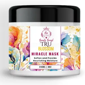 Tru Blossom Miracle Mask by Rue Luxe Beauty Brand Moisture Rosemary Mint Organic Haircare Natural Hair