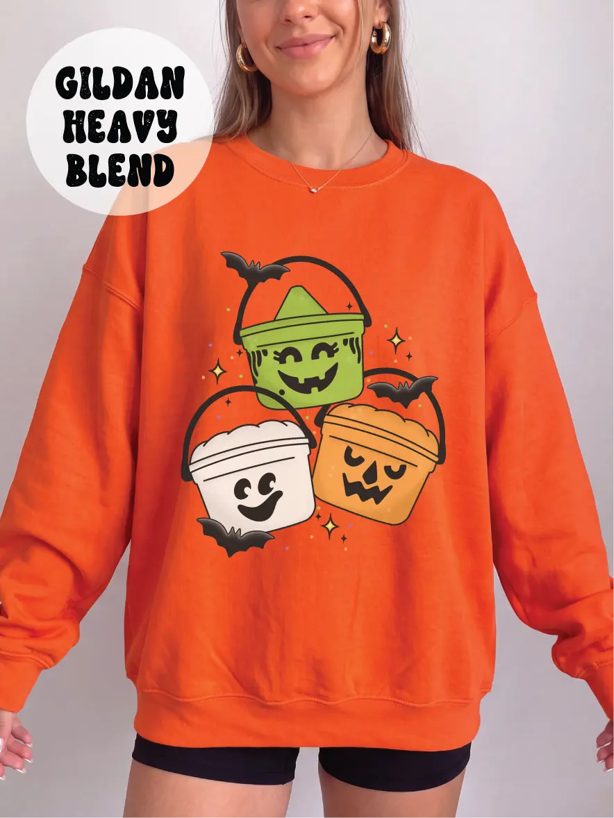 Boo Buckets ~ Unisex Crewneck Sweatshirts Printed in the USA