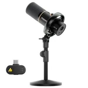 Maono PD200W Hybrid Wireless USB Streaming Mic - USB-XLR Connectivity, Cable, Adapter, Receiver, Noise Cancelling Audio for PC, Laptop, Smartphone, Camera - Ideal for Content Creators, Contentcreator,summerwins,father'sdaygifts